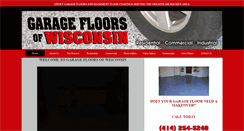 Desktop Screenshot of garagefloorsofwi.com